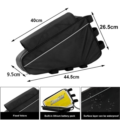 Sac Batterie Triangle Universel pour Vélos Électriques – Noir