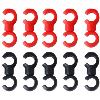 🔧 Lot de 10/20 Clips en S pour Câbles de Frein ou Dérailleur – Support Pivotant Universel pour VTT / Vélo de Route