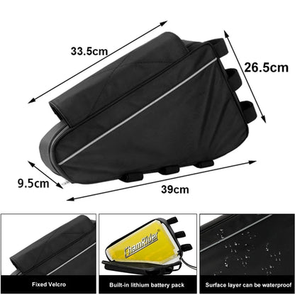 Sac Batterie Triangle Universel pour Vélos Électriques – Noir