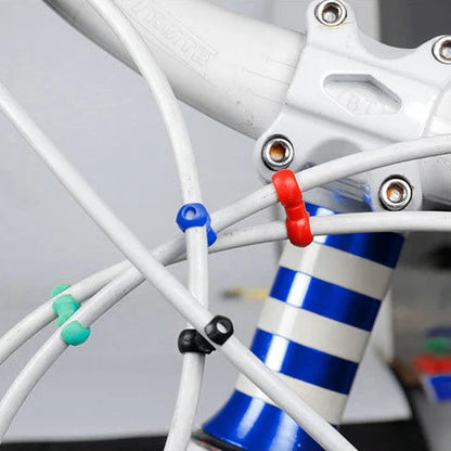 🔧 Lot de 10/20 Clips en S pour Câbles de Frein ou Dérailleur – Support Pivotant Universel pour VTT / Vélo de Route